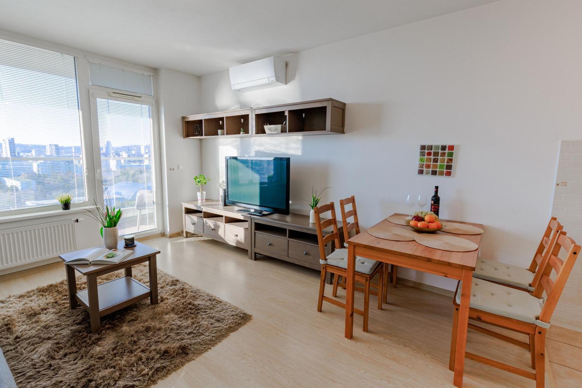Sunny Apartment With Amazing Terrace On The 13Th Floor Near City Center Братислава Екстер'єр фото