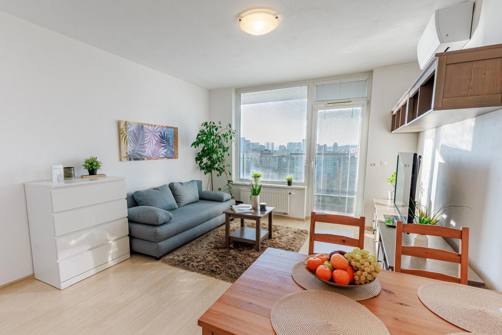 Sunny Apartment With Amazing Terrace On The 13Th Floor Near City Center Братислава Екстер'єр фото