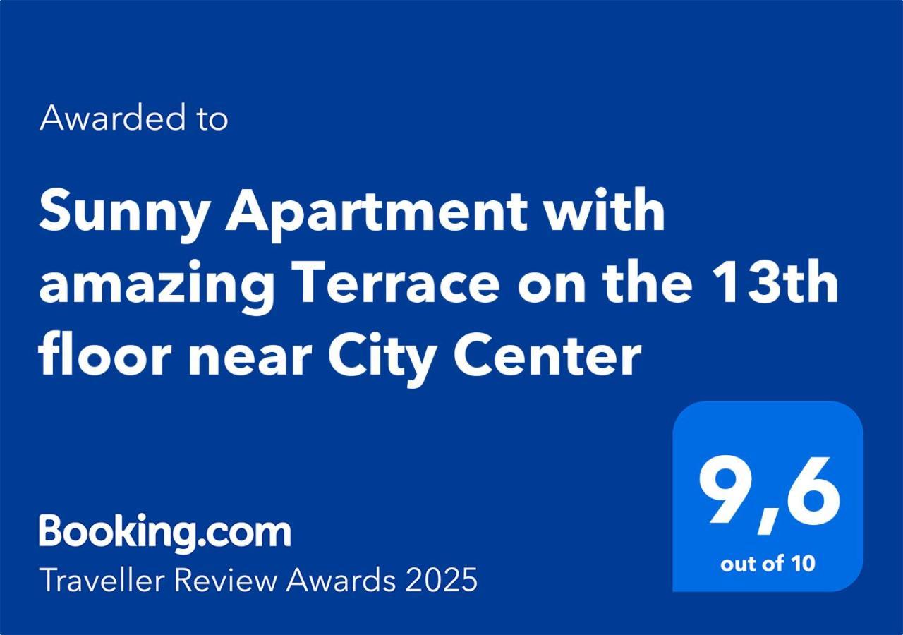 Sunny Apartment With Amazing Terrace On The 13Th Floor Near City Center Братислава Екстер'єр фото